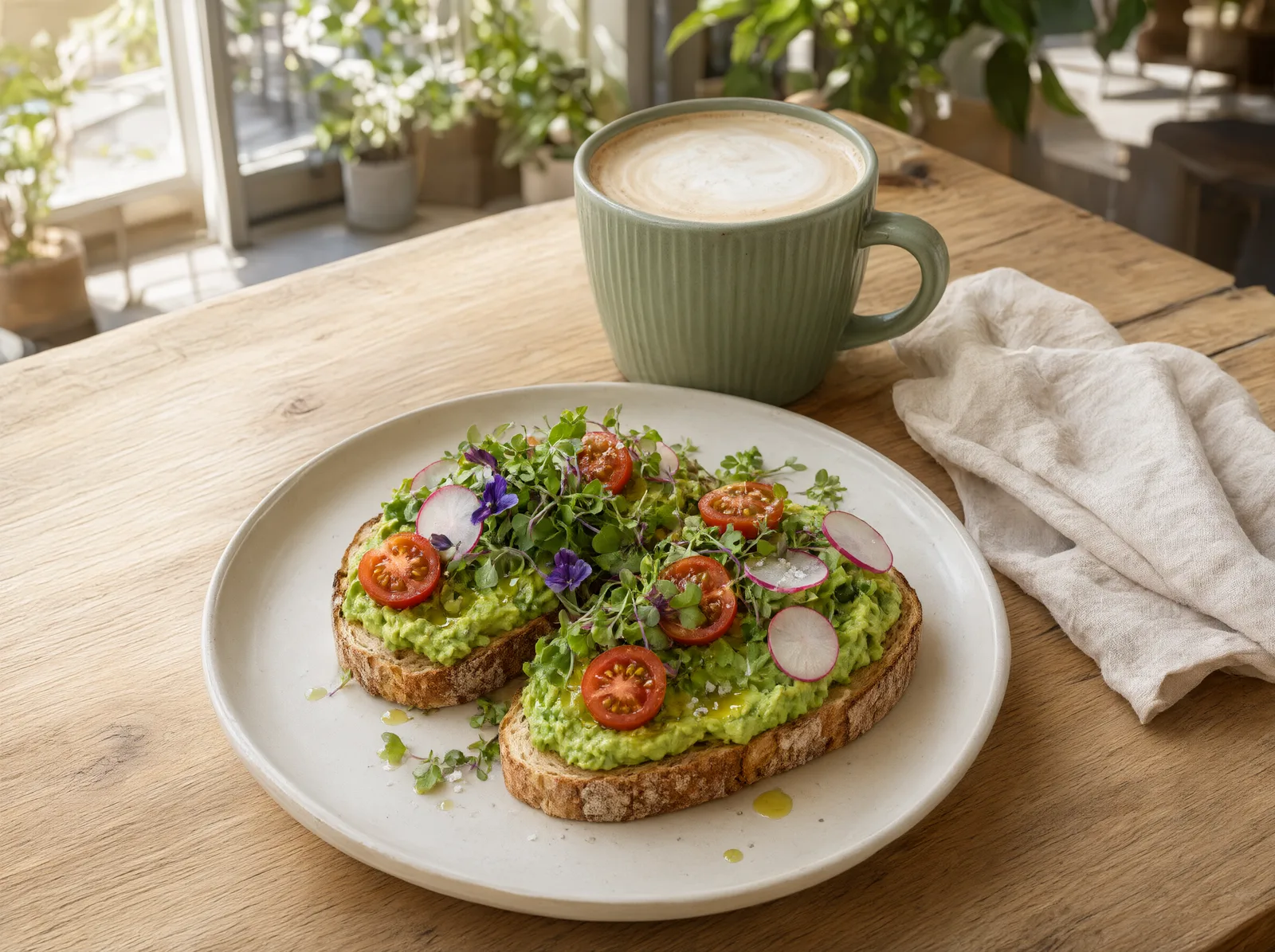 Desayuno sin huevos, bien hecho