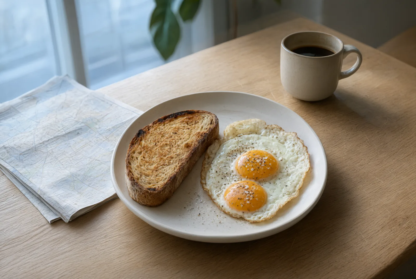 Reading a New Neighbourhood at Breakfast